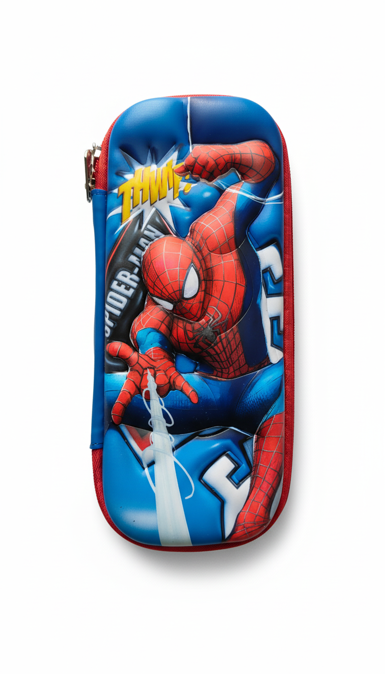 GenZ (EVA) 1Pc 3D Pencil Case, Sleek Design Medium Capacity Pencil Pouch Bag For Boys Students With Zip Closure Portable Stationery Bag Organizer Eva