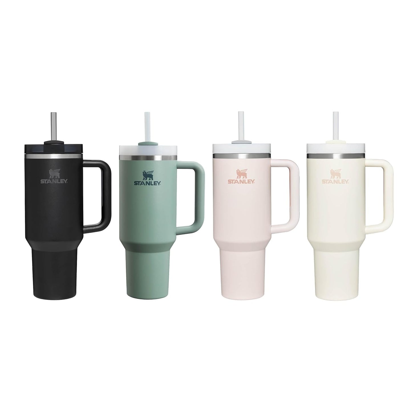 GenZ Stanley Quencher H2.0 FlowState Tumbler 1.2L - Cold For 11 Hours - Cup with Straw, Handle and Lid - Travel Mug For Cold or Hot Drinks