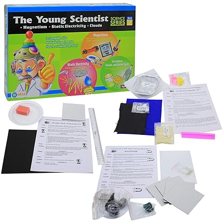 GenZ EKTA The Young Scientist Series 2 Set Part Science Kit Magnetism, Tornadoes, Clouds & Water Cycle, Static Electricity