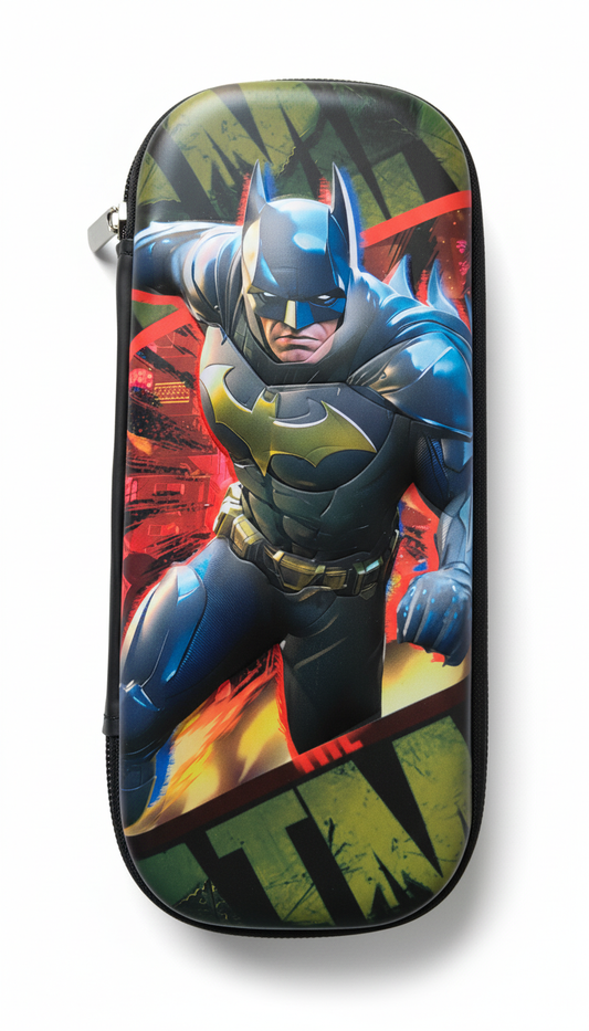 GenZ (EVA) 1Pc 3D Pencil Case, Sleek Design Medium Capacity Pencil Pouch Bag For Boys Students With Zip Closure Portable Stationery Bag Organizer Eva