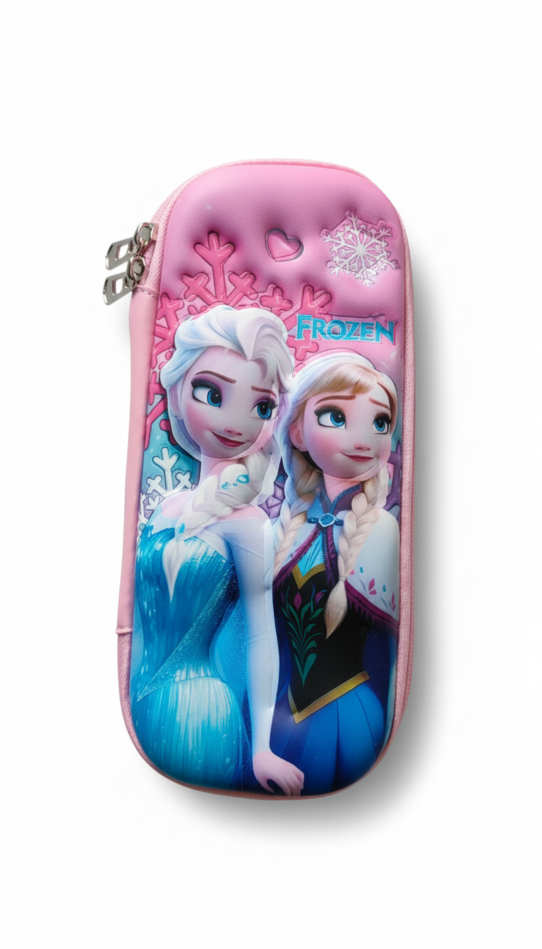 GenZ (EVA) 1Pc 3D Pencil Case, Sleek Design Medium Capacity Pencil Pouch Bag For Girls Students With Zip Closure Portable Stationery Bag Organizer Eva