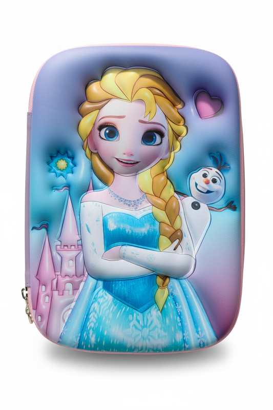 GenZ (EVA) 1Pc 3D Pencil Case, Large Capacity Pencil Pouch Bag For Boys & Girls Students With Zip Closure Portable Stationery Bag Organizer Eva