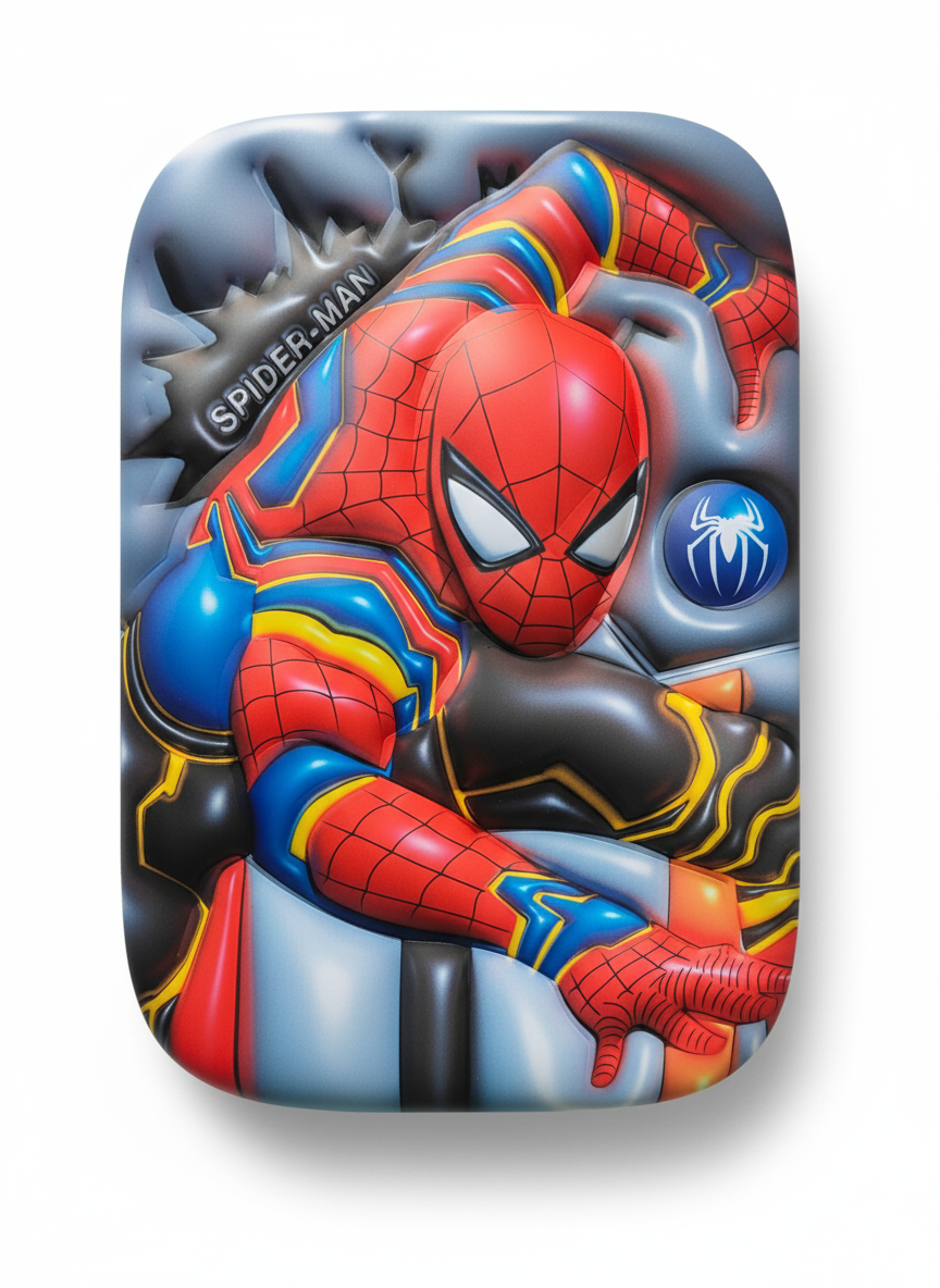 GenZ (EVA) 1Pc 3D Pencil Case, Large Capacity Pencil Pouch Bag For Boys & Girls Students With Zip Closure Portable Stationery Bag Organizer Eva