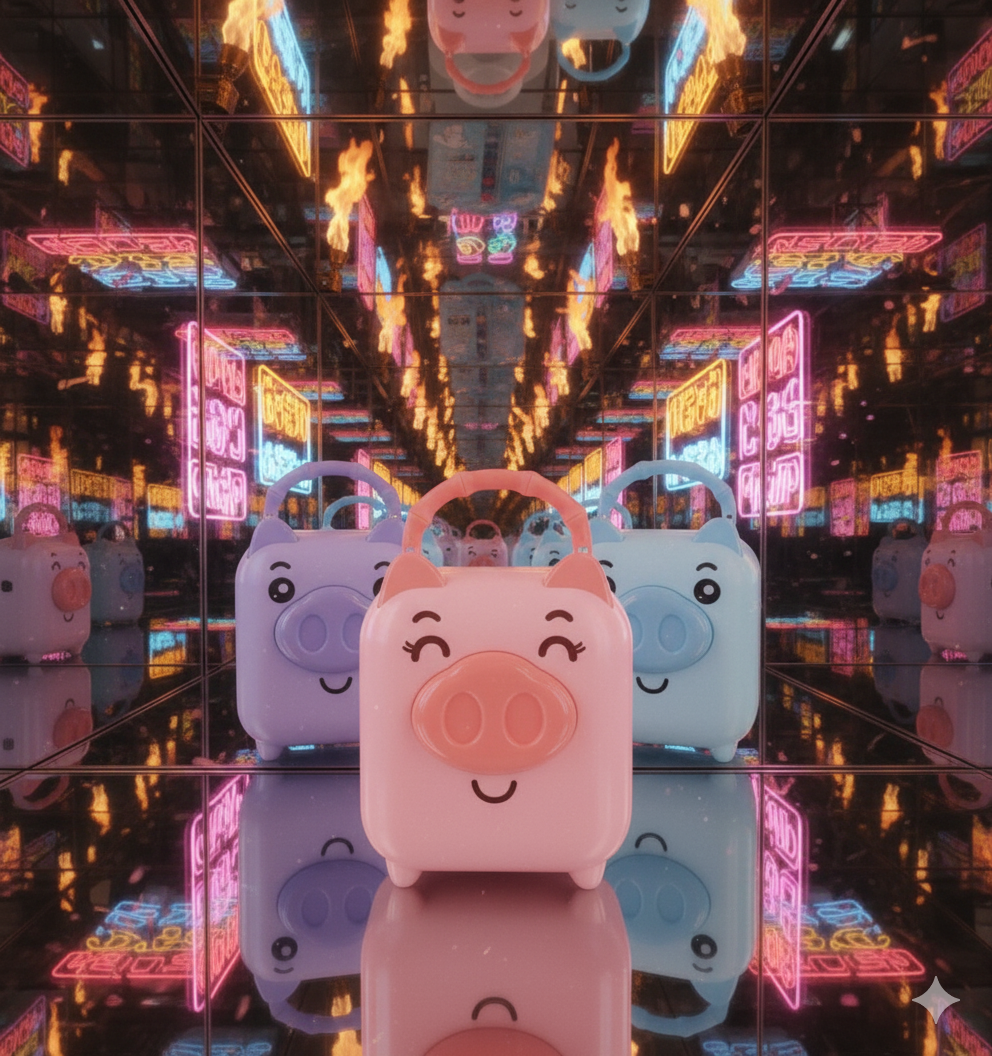 GenZ Piggy Bank for Boys & Girls (1 Pcs) Pig Shape Coin Box, Money Saving, Cartoon Money Bank for Boys, Return Gifts for Kids