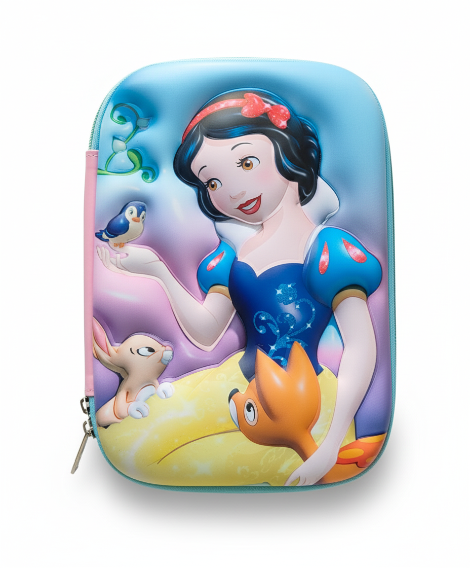 GenZ (EVA) 1Pc 3D Pencil Case, Large Capacity Pencil Pouch Bag For Boys & Girls Students With Zip Closure Portable Stationery Bag Organizer Eva