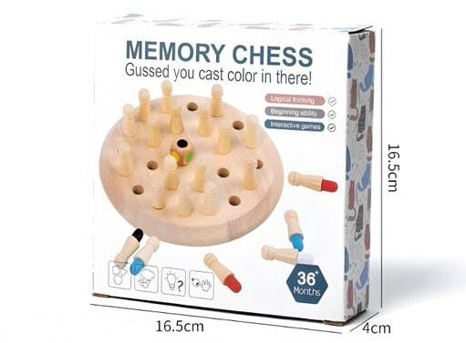 GenZ Memory Chess Game, Memory Game for Kids, Board Games Toys for Boys and Girls Fun Adults at Home Games for Boys 7-14 Years
