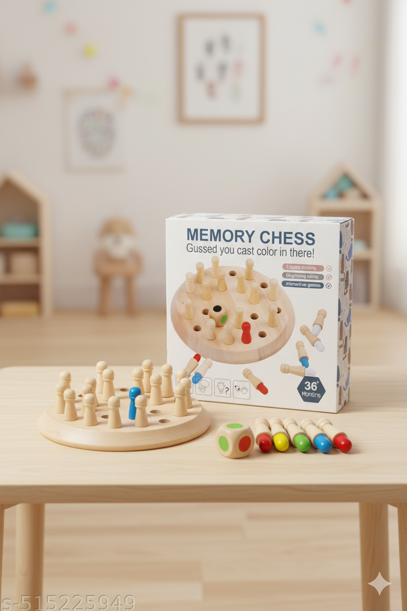 GenZ Memory Chess Game, Memory Game for Kids, Board Games Toys for Boys and Girls Fun Adults at Home Games for Boys 7-14 Years
