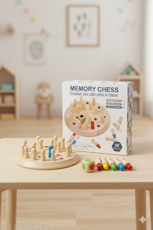GenZ Memory Chess Game, Memory Game for Kids, Board Games Toys for Boys and Girls Fun Adults at Home Games for Boys 7-14 Years
