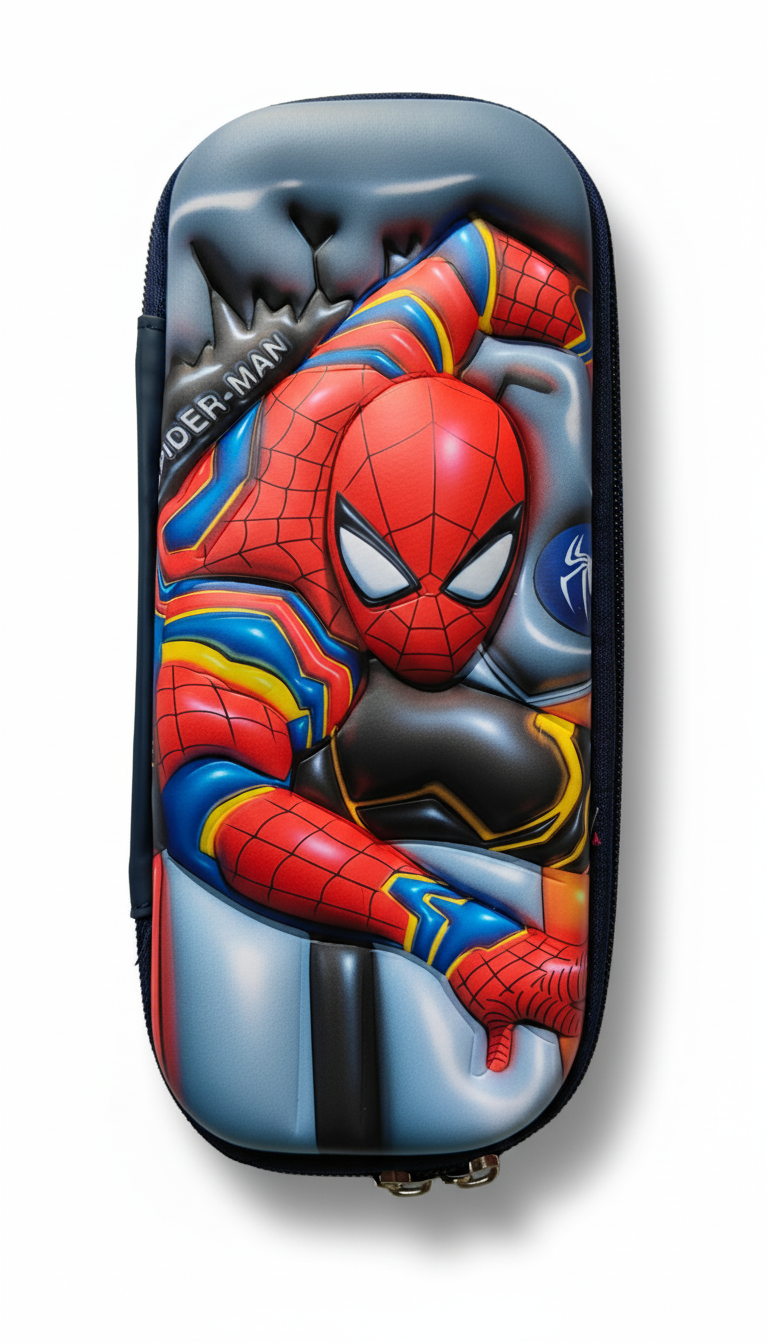 GenZ (EVA) 1Pc 3D Pencil Case, Sleek Design Medium Capacity Pencil Pouch Bag For Boys Students With Zip Closure Portable Stationery Bag Organizer Eva